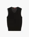 Max Mara Studio Pedone Sleeveless Knitted Top In Black