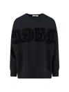 Max Mara Logo Sweater In Black