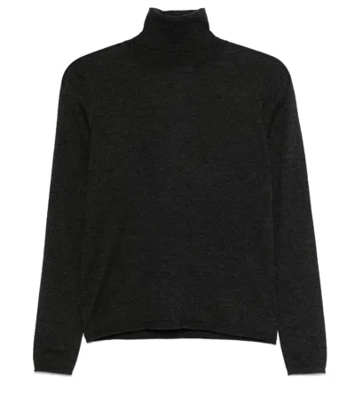 Max Mara Sweaters Gray In Black