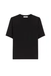 Max Mara Gerico Wool Crewneck Top In Black