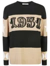 Max Mara Multicolor Dirce 1951-motif Striped Jumper In Black