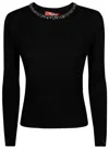 Max Mara Studio Woman Sweater Black Size L Virgin Wool In Black