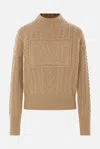 Max Mara Miranda Wool And Cashmere Sweater In Brown