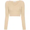 Max Mara Short Wool Blend Ifrem Sweater In Brown