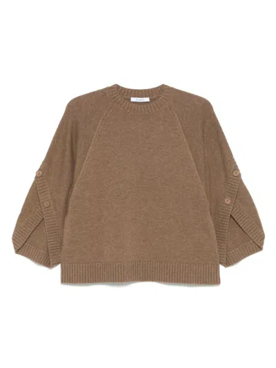 MAX MARA MAX MARA CREW NECK SWEATER IN CASHMERE WOOL