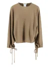 Max Mara Frais Virgin Wool Sweater In Brown