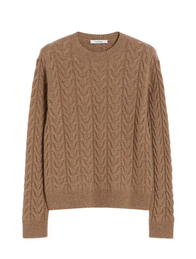 Max Mara Sweaters Camel In Brown