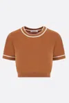 Max Mara Sweaters In Leather Brown