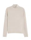 Max Mara Cashmere Yarn Turtleneck In Neutral