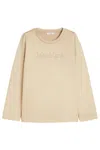 Max Mara Silk And Cotton Sweatshirt In Neutral