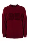 Max Mara Fido - Monogram Pullover In Wool And Cashmere In Red