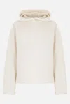 Max Mara Gary White Cotton Sweatshirt In White