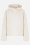 Max Mara Gary White Cotton Sweatshirt In White