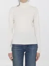 Max Mara Saluto Wool Knit Sweater In White