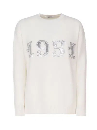 Max Mara Sweaters In White