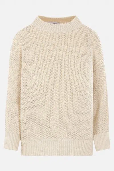 Max Mara Jumpers In White Canvas