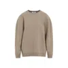 Max Mara Beige Sweatshirt In Wool And Cashmere Blend In Beige
