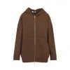 Max Mara Etuania Zip Up Sweatshirt Camello Women In Brown