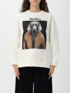 Max Mara Sweatshirt  Woman Color Beige In Multicolor