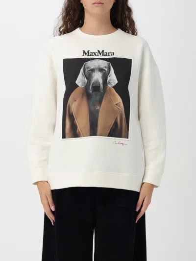 Max Mara Sweatshirt  Woman Color Beige In Beige