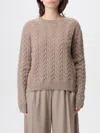 Max Mara Sweatshirt  Woman Color Beige In Neutral