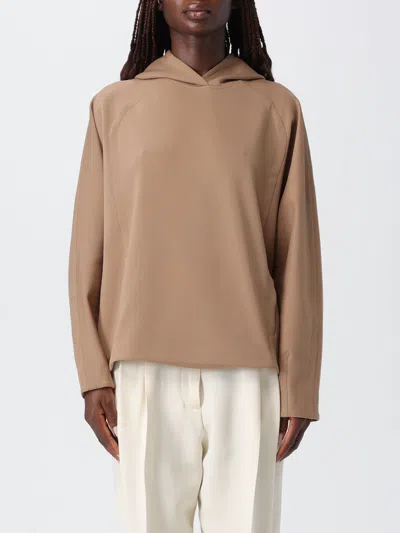 MAX MARA SWEATSHIRT MAX MARA WOMAN COLOR BROWN,H28807032
