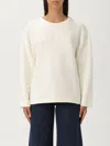 Max Mara Sweatshirt  Woman Color White In Neutral