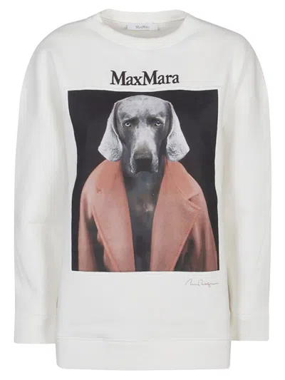 Max Mara Sweatshirt In White