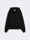 Max Mara Sweatshirt With Detachable Hem Detail In Black
