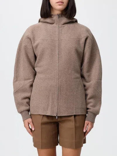 Max Mara Sweatshirt Woman In Brown