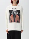 Max Mara Sweatshirt  Woman Color Beige In Multicolor