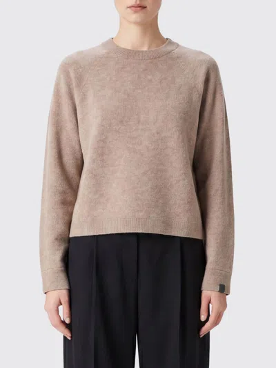 Max Mara Sweatshirt Woman Color Sand In Brown