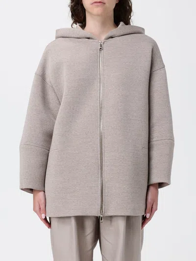 Max Mara Sweatshirt Woman In Brown