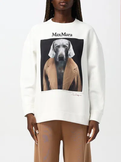 Max Mara Sweatshirt Woman White 1
