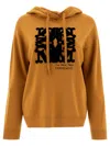 Max Mara Sphinx Jacquard Hooded Sweatshirt With Graphic Print