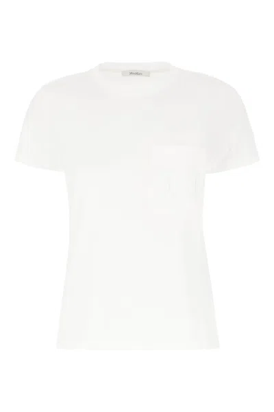 Max Mara Maxmarabesque Cotton T-shirt In White