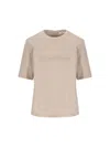 Max Mara T-shirt And Polo Shirt In Beige