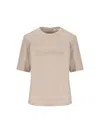Max Mara T-shirt And Polo Shirt In Beige