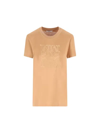 Max Mara T-shirt And Polo Shirt In Brown