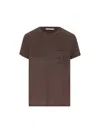 Max Mara T-shirt And Polo Shirt In Coffee.