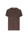 Max Mara T-shirt And Polo Shirt In Coffee.