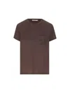 Max Mara T-shirt And Polo Shirt In Coffee.