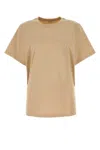 Max Mara Women Mango T-shirt With Embroidery In Beige O Tan