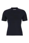 Max Mara Nerina Black Cotton Short-sleeve T-shirt In Blue