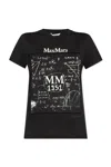 Max Mara T-shirt Colibri In Black