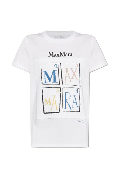 Max Mara T-shirt Colibri In White