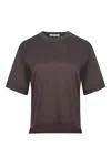Max Mara T-shirt "estella" In Brown