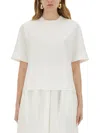 Max Mara Wide-leg Trousers In Jersey In White