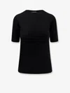 Max Mara Gerico Virgin Wool T-shirt In Black
