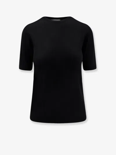 Max Mara Gerico Virgin Wool T-shirt In Black